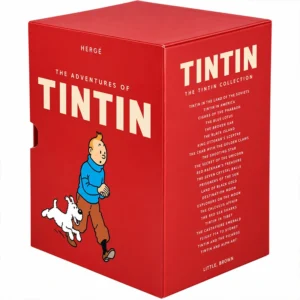 The Adventures of Tintin Complete Collection 23 Adventures 8 Hardcover Books